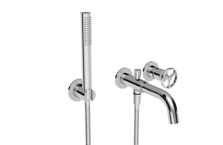 ALT 1840 Collection - Wallmount Tub Filler With Handshower - Vasca Design