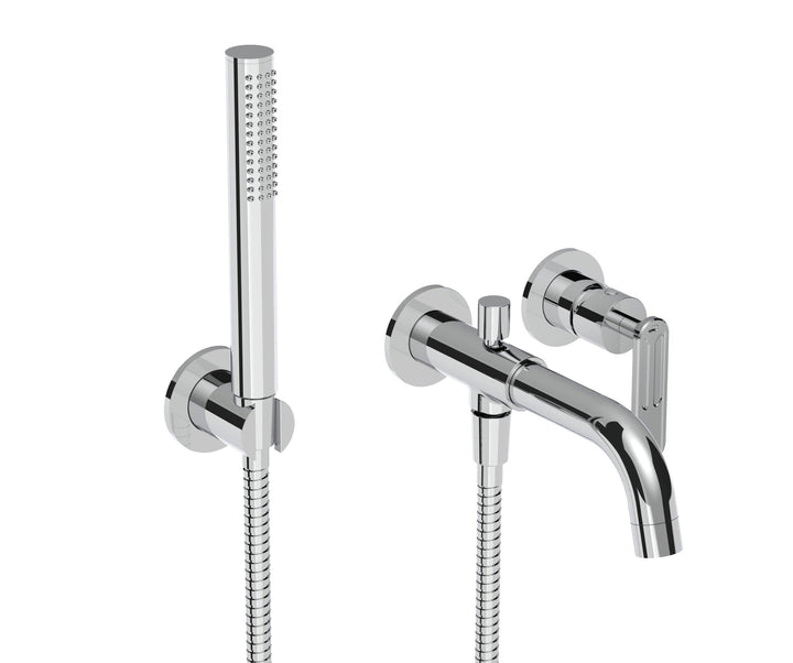 ALT 1840 Collection - Wallmount Tub Filler With Handshower - Vasca Design