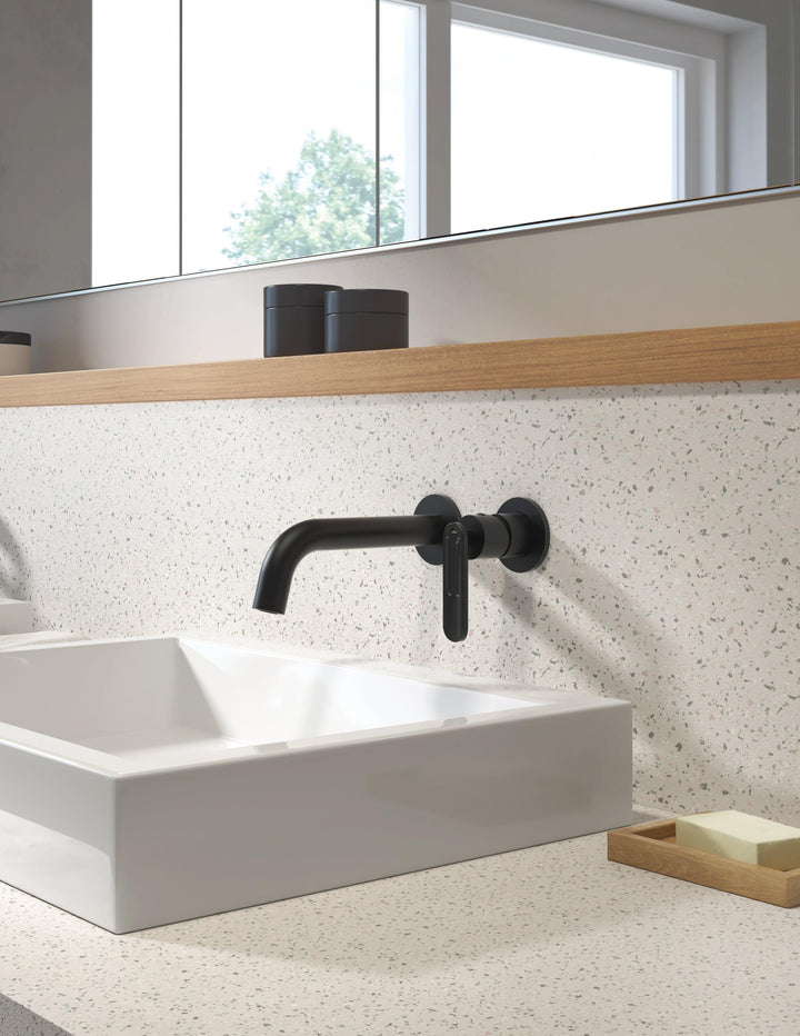 ALT 1840 Collection - Wallmount Lavatory Faucet Press Pop-Up Drain Included - Vasca Design