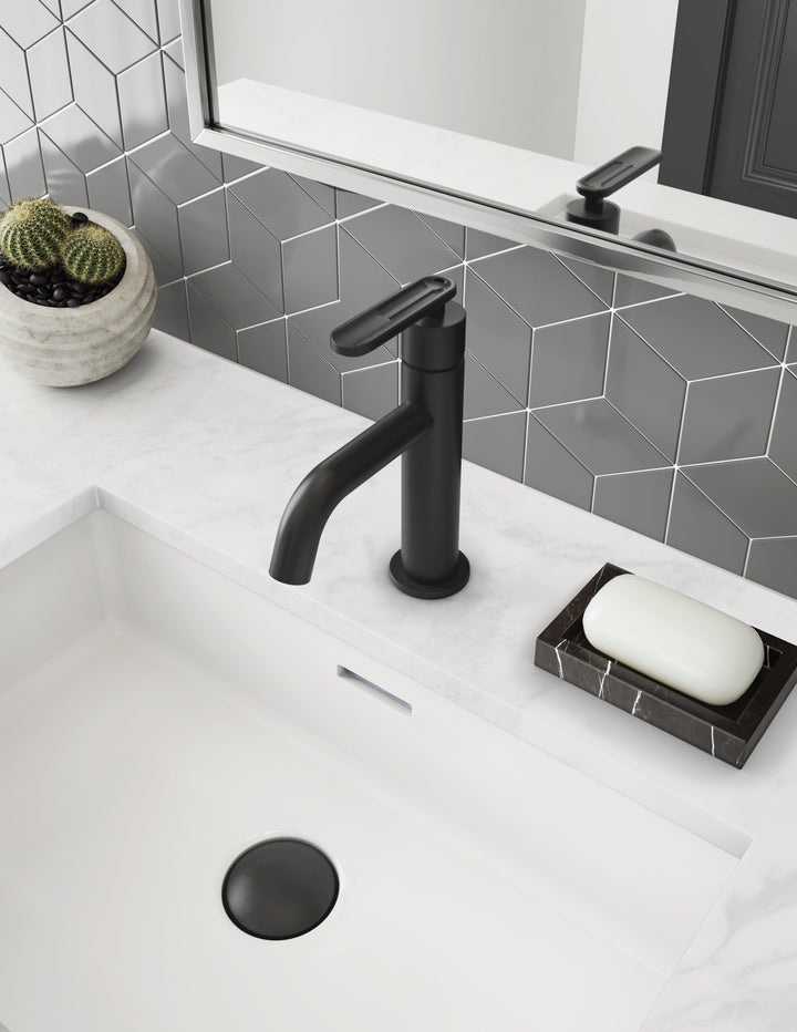 ALT 1840 Collection - Single-hole Lavatory Faucet Press Pop-up Drain Included - Vasca Design