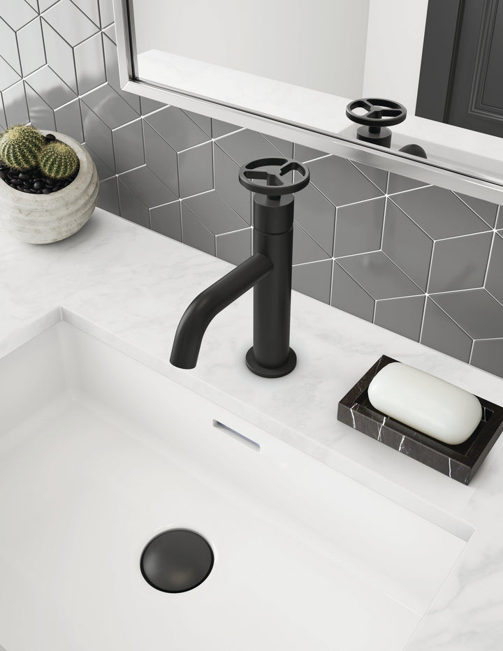 ALT 1840 Collection - Single-hole Lavatory Faucet Press Pop-up Drain Included - Vasca Design