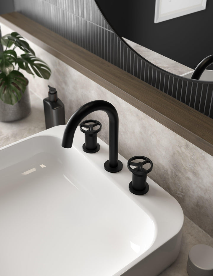 ALT 1840 Collection - Widespread Lavatory Faucet Press - Vasca Design