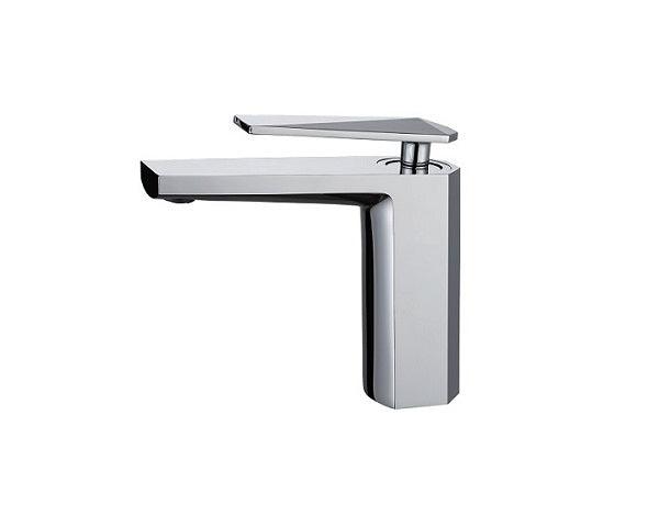 One Hole Single Handle Bathroom Faucet in Chrome - Vasca Design