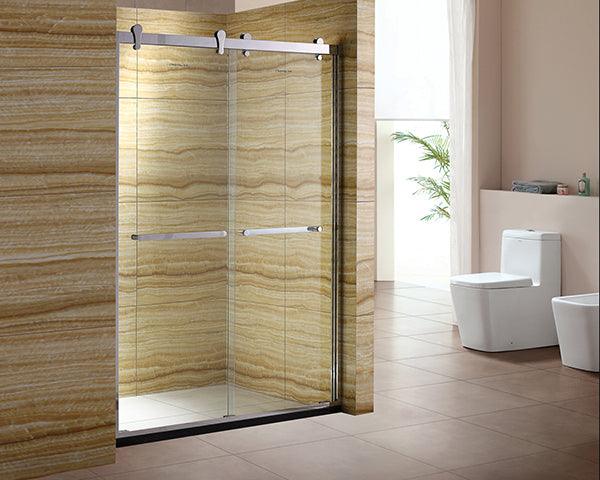 Double Sliding Shower Door - Polished Chrome LY3405 - Vasca Design