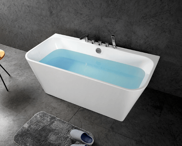 Freestanding Rectangular Tub, Acrylic (60in, 67in) - Vasca Design