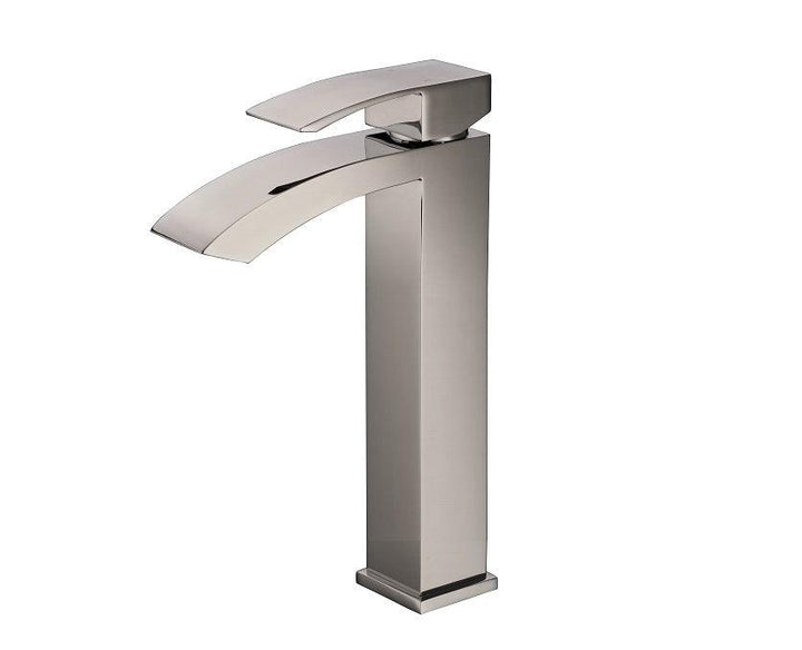 Bathroom Vessel Sink Faucet with Curved Spout - Vasca Design