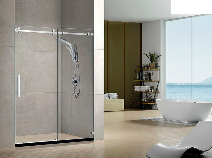 Polished Chrome Shower Glass Panels - LY9201-PC - Vasca Design