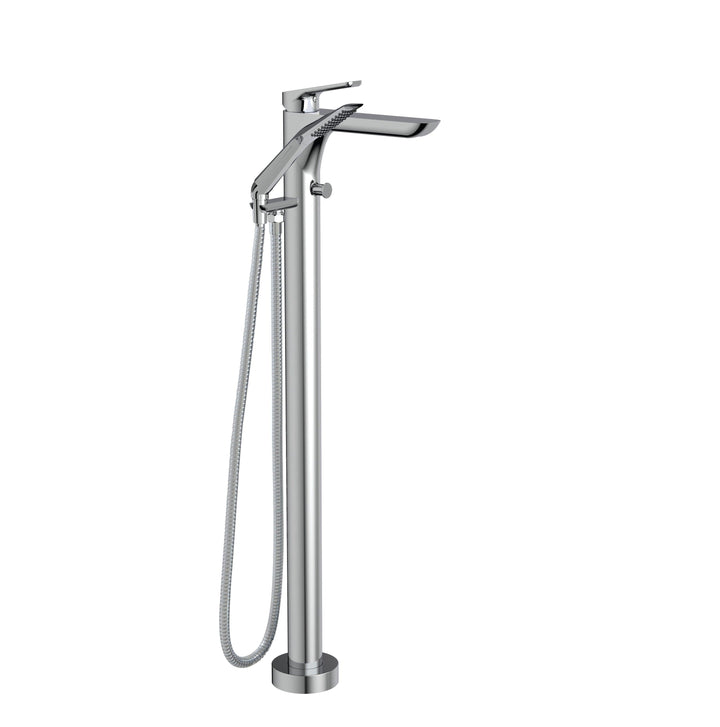 ALT VIA DANTE Collection - Floormount Tub Filler With Handshower - Vasca Design