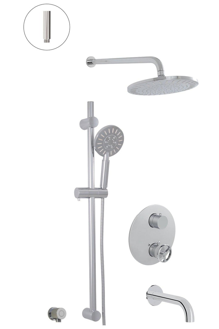 ALT 1840 Collection - Thermostatic Shower System 3 Functions - Vasca Design