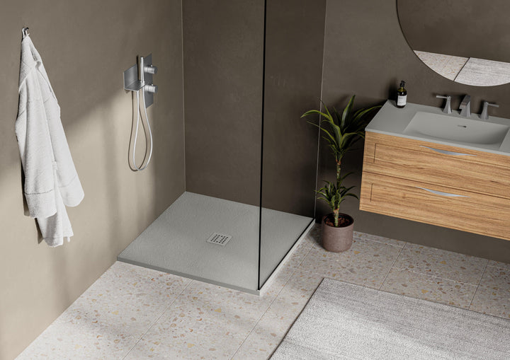 Stonetouch SOLID SURFACE SHOWER BASE 36" x 36" - Vasca Design