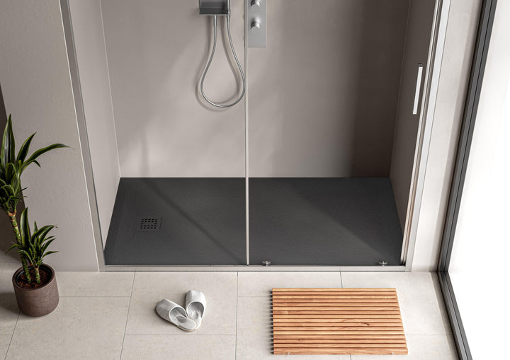 Stonetouch Solid Surface Shower Base 60" x 32" - Vasca Design