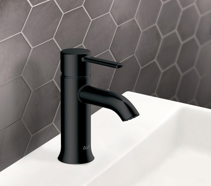 ALT CIRCO Collection - Single-Hole Lavatory Faucet Press Pop-Up Drain Included - Vasca Design