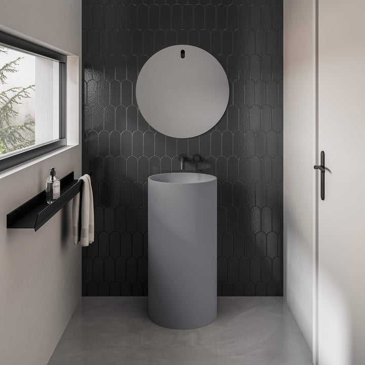 TÈ - Freestanding basin - Ø 17" By StoneTouch - Vasca Design