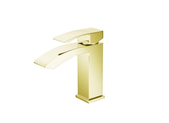 Bathroom Vanity Faucet with Curved Spout 3803 - Vasca Design