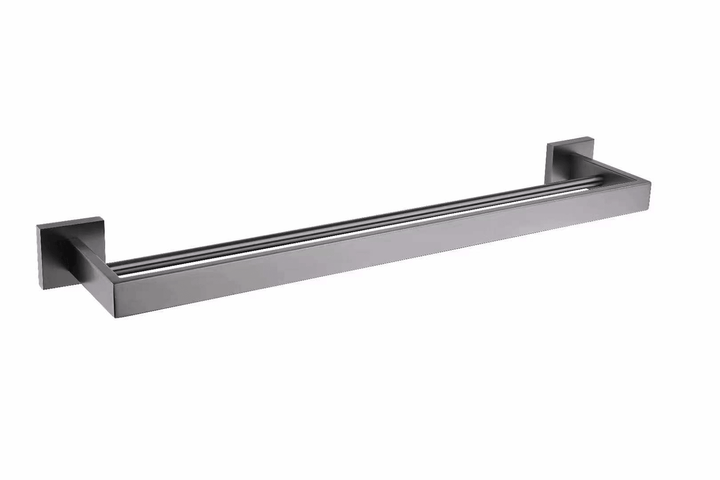 Double Towel Rack Black - Barre de serviette double (A7002) - Vasca Design