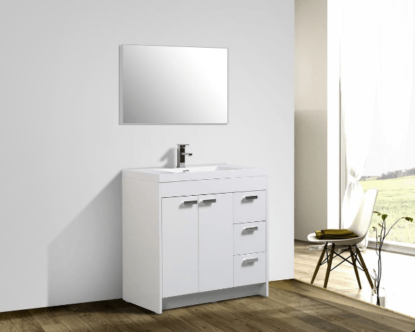 Lugano Vanity White - Vasca Design