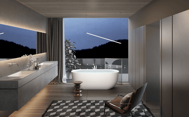 Freestanding Bathtub - Bain Autoportant (8959) - Vasca Design