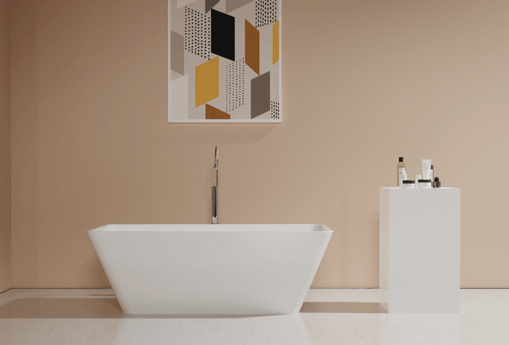 Freestanding Bathtub (White/Black) - Bain Autoportant (Blanc/Noir) (8208A) - Vasca Design