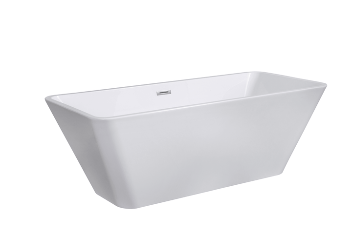 Freestanding Bathtub (White/Black) - Bain Autoportant (Blanc/Noir) (8208A) - Vasca Design