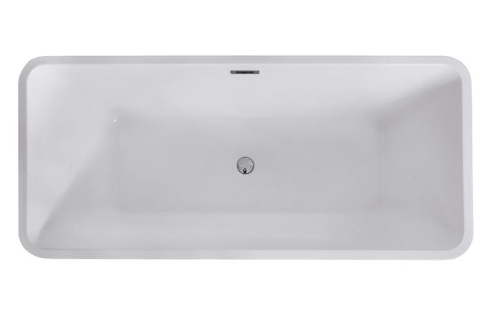 Freestanding Bathtub (White/Black) - Bain Autoportant (Blanc/Noir) (8208A) - Vasca Design