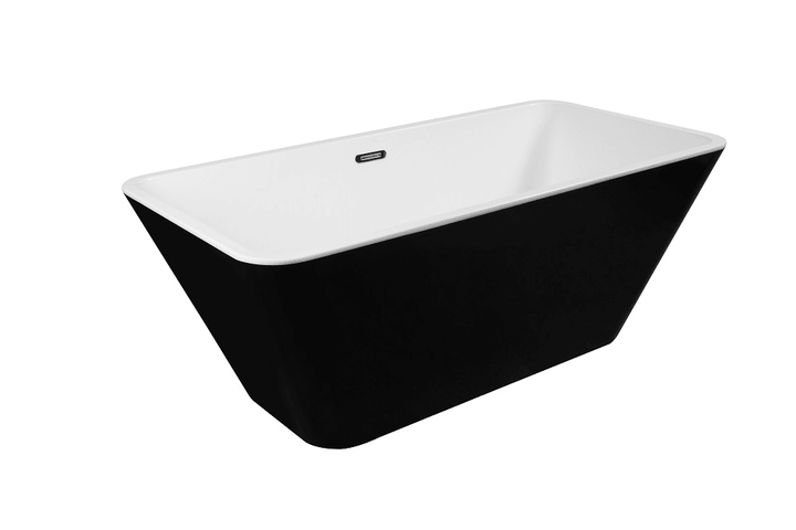 Freestanding Bathtub (White/Black) - Bain Autoportant (Blanc/Noir) (8208A) - Vasca Design