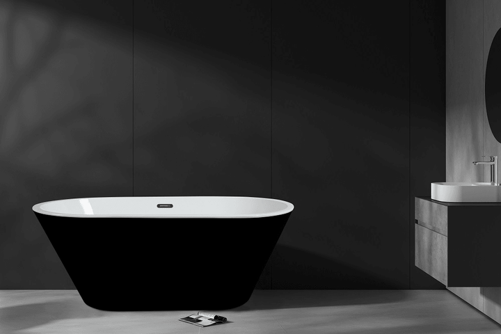 Freestanding Bathtub (Black) - Bain Autoportant (Noir) (8209A) - Vasca Design