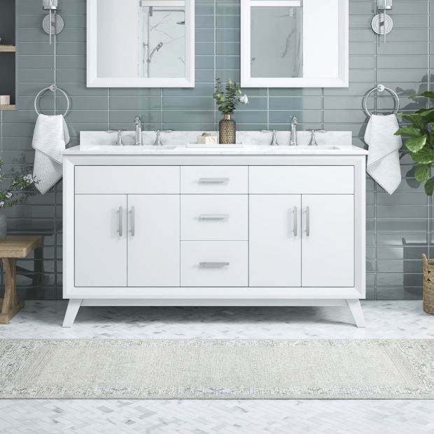 Dunclark 60" Double Vanity - Vasca Design