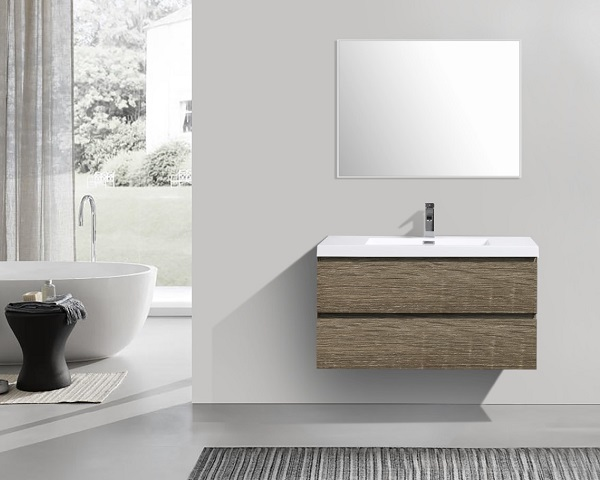 Alice Vanity - 40-Inch / Polymarble Countertop