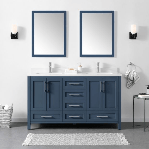 Lourdes Vanity - 60 Greyish Blue - Vasca Design