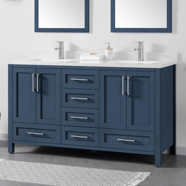 Lourdes Vanity - 60 Greyish Blue - Vasca Design